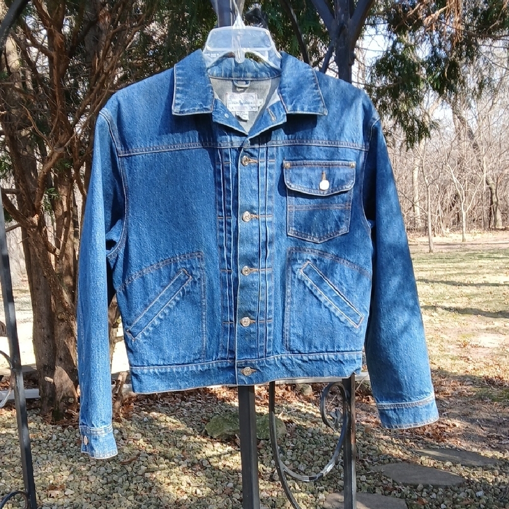 Ralph Lauren women's denim trucker jacket. sz M
